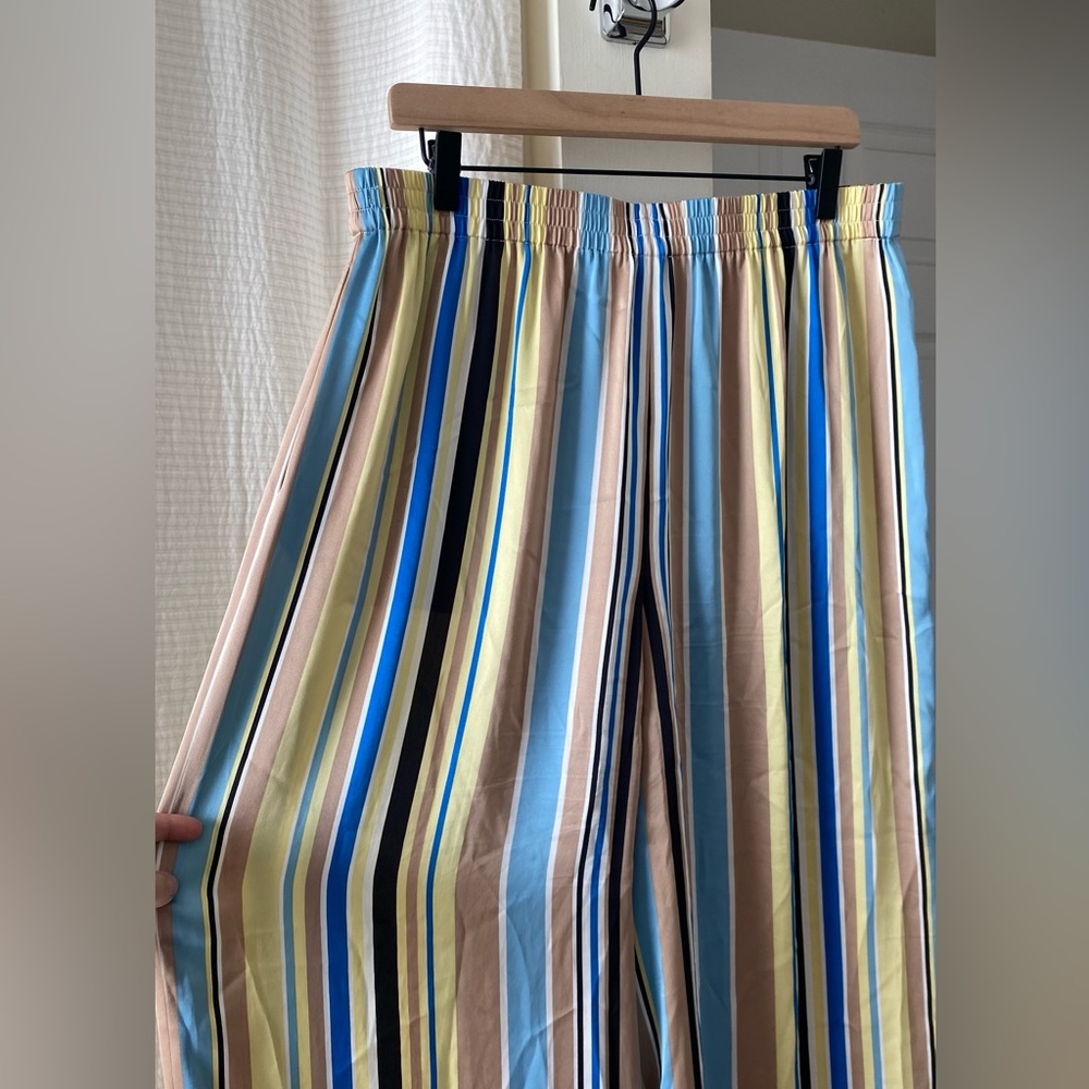 Favorite Daughter Easy Wide Leg Pants in Riviera Stripe - Picture 4 of 5